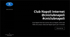 Desktop Screenshot of clubnapoli.it